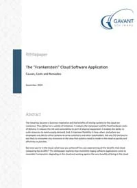 The Frankenstein Cloud Software Application